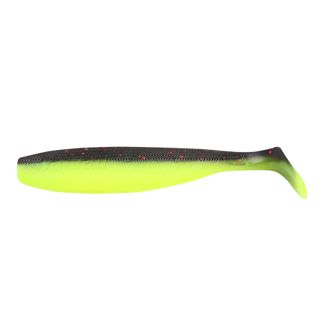 Виброхвост YAMAN PRO Flatter Shad, р.5 inch, цвет #26 - Violet Chartreuse (уп. 4 шт.)