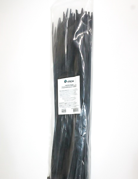 Стяжки кабельные нейлоновые 7.6*500 мм черные (в уп 100 шт) TM Nord YADA