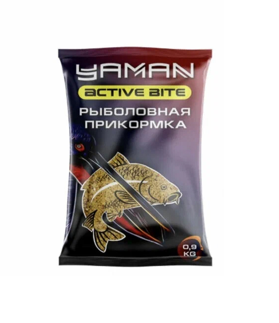 Прикормка Yaman Active Bite Карп-Карась Big Fish, цв. коричневый, 900 г/15/
