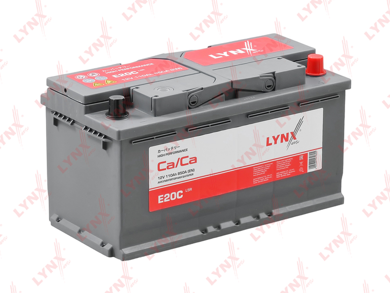 E20C Аккумулятор 110 Ah, 850 A, обратная LYNXauto E20C Аккумулятор 110 Ah, 850 A, обратная LYNXauto