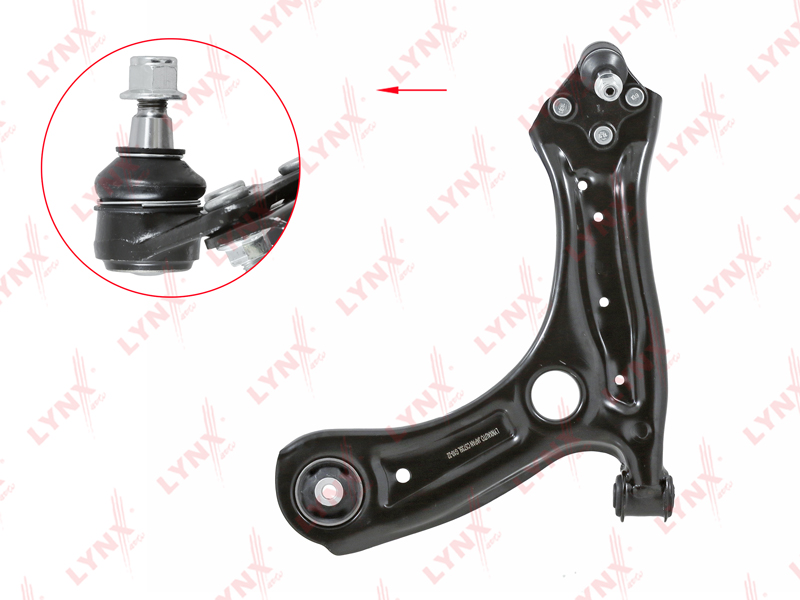 рычаг передний нижний левый!\ Audi A1, Seat Ibiza, VW Polo 1.2/1.4/1.6D/2.0D all 08>