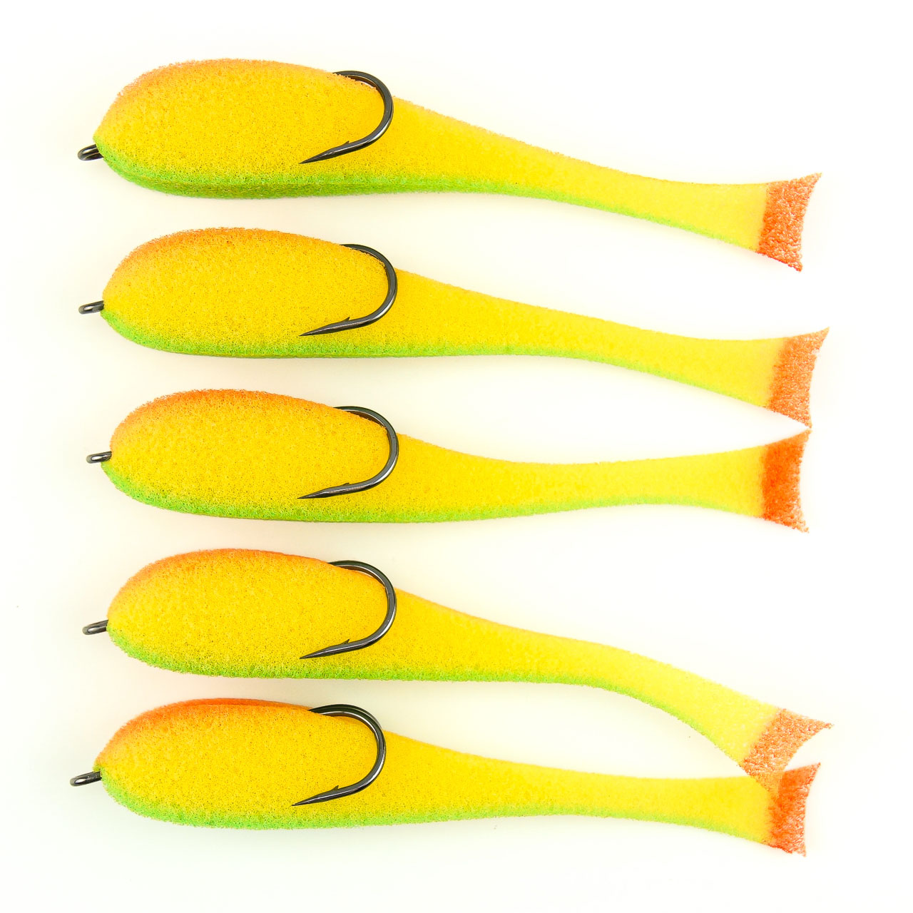 Поролоновая рыбка YAMAN на двойнике, р. 125 мм, цвет 19 UV (5 шт.)