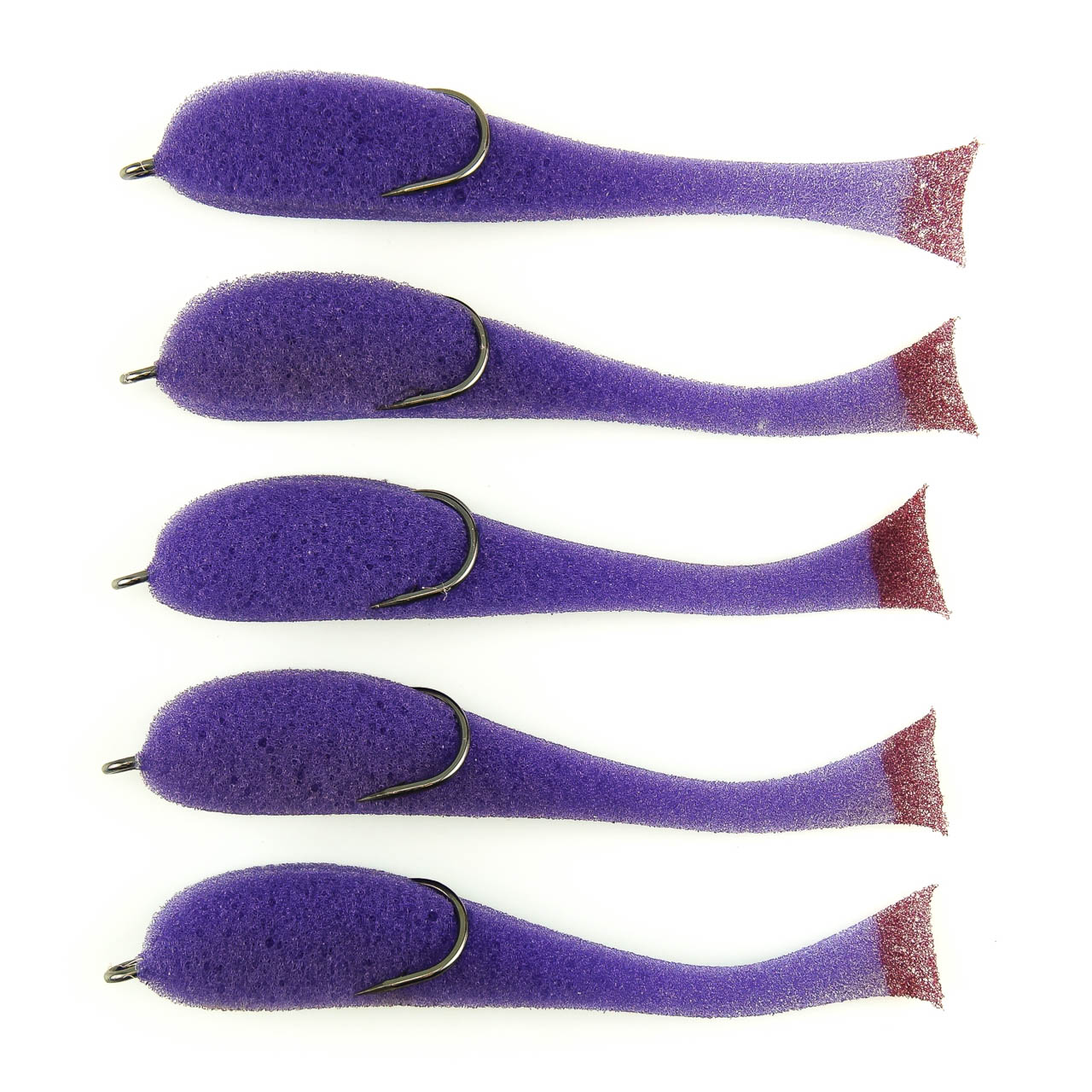 Поролоновая рыбка YAMAN на двойнике, р. 110 мм, цвет 17 UV (5 шт.)