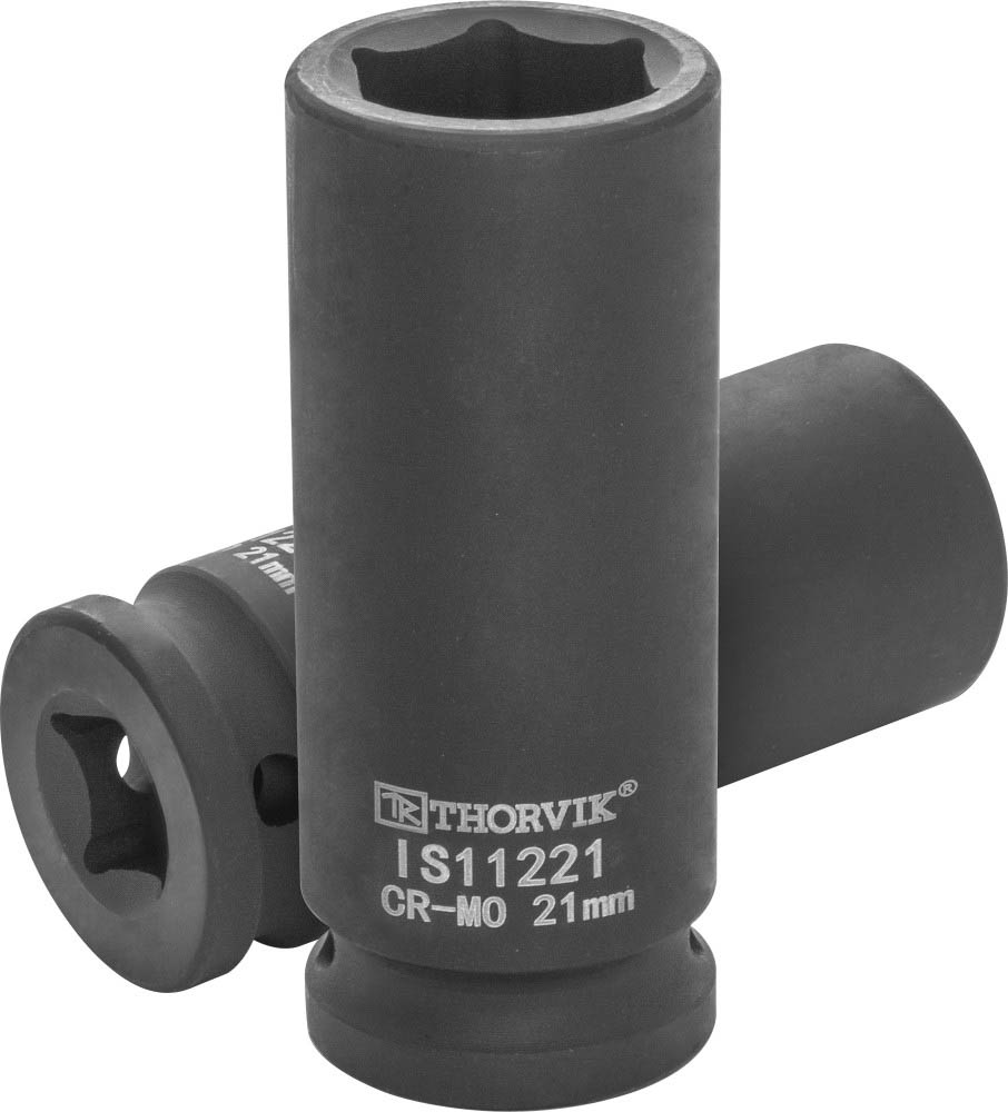 Головка торцевая ударная глубокая 1/2"DR, 21 мм (стар. арт IS11221)