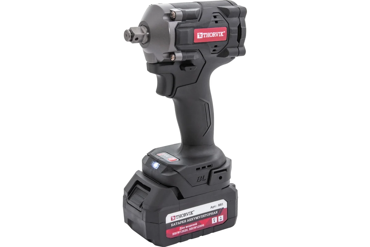 BBIW12620 Гайковерт ударный аккумуляторный бесщёточный 1/2"DR, 21В, 620 Нм